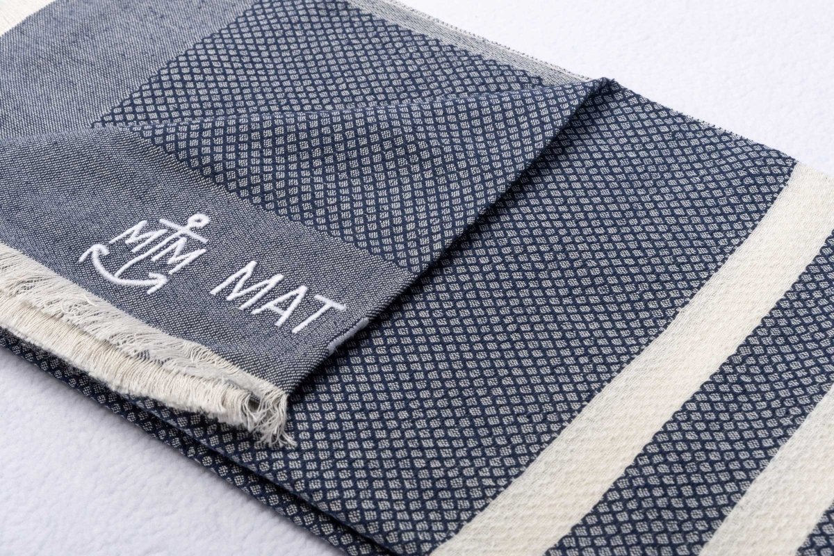 Fouta en coton rayé - Mat de Misaine