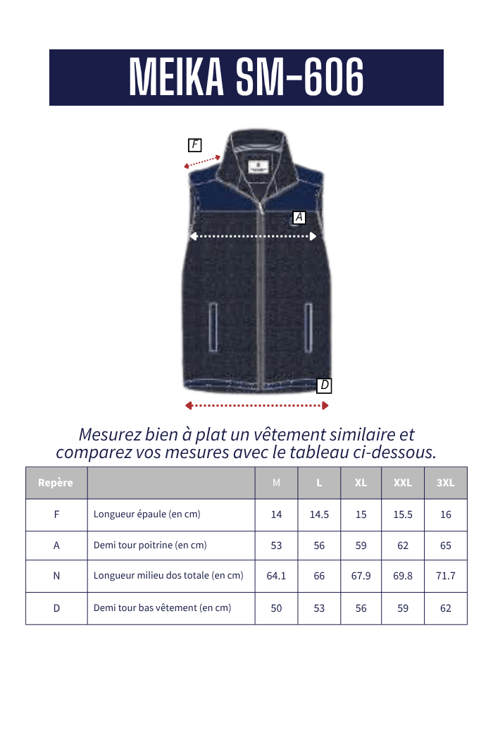 Gilet sans manches MEIKA - Mat de Misaine