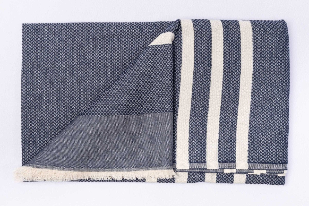 Grande Fouta en coton rayé - Mat de Misaine