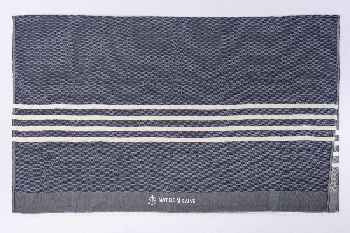 Grande Fouta en coton rayé - Mat de Misaine