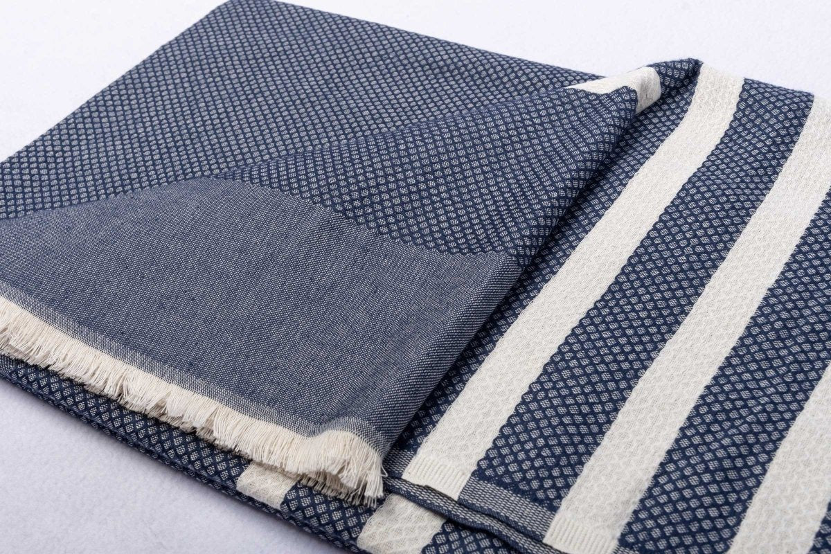 Grande Fouta en coton rayé - Mat de Misaine