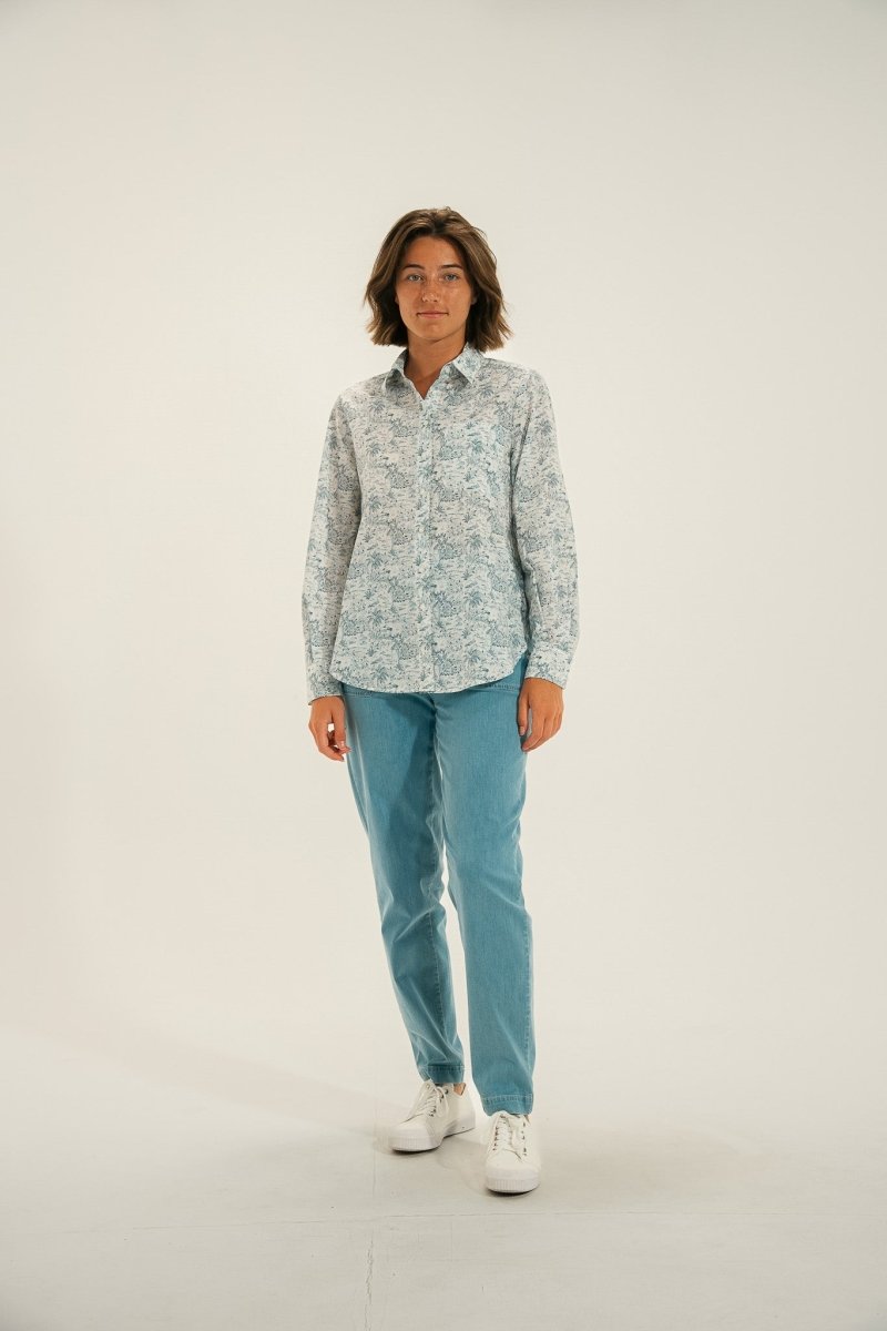 Jeans élastiquée jambe arrondie PONTY - Mat de Misaine