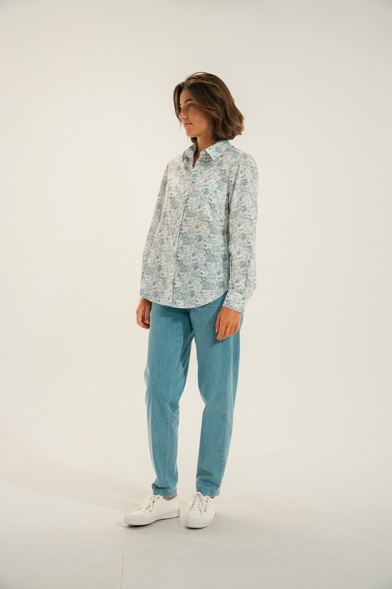 Jeans élastiquée jambe arrondie PONTY - Mat de Misaine