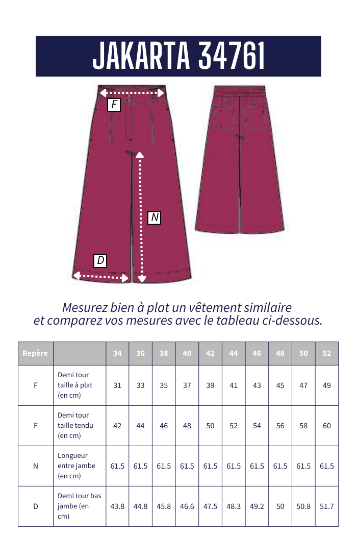 Jupe culotte en coton JAKARTA - Mat de Misaine