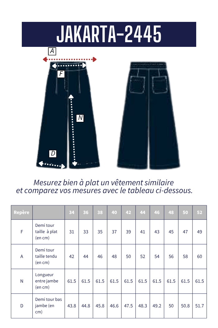 Jupe culotte longue JAKARTA - Mat de Misaine