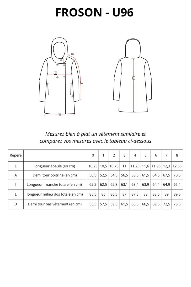 manteau à capuche en lainage mousseux - Mat de Misaine