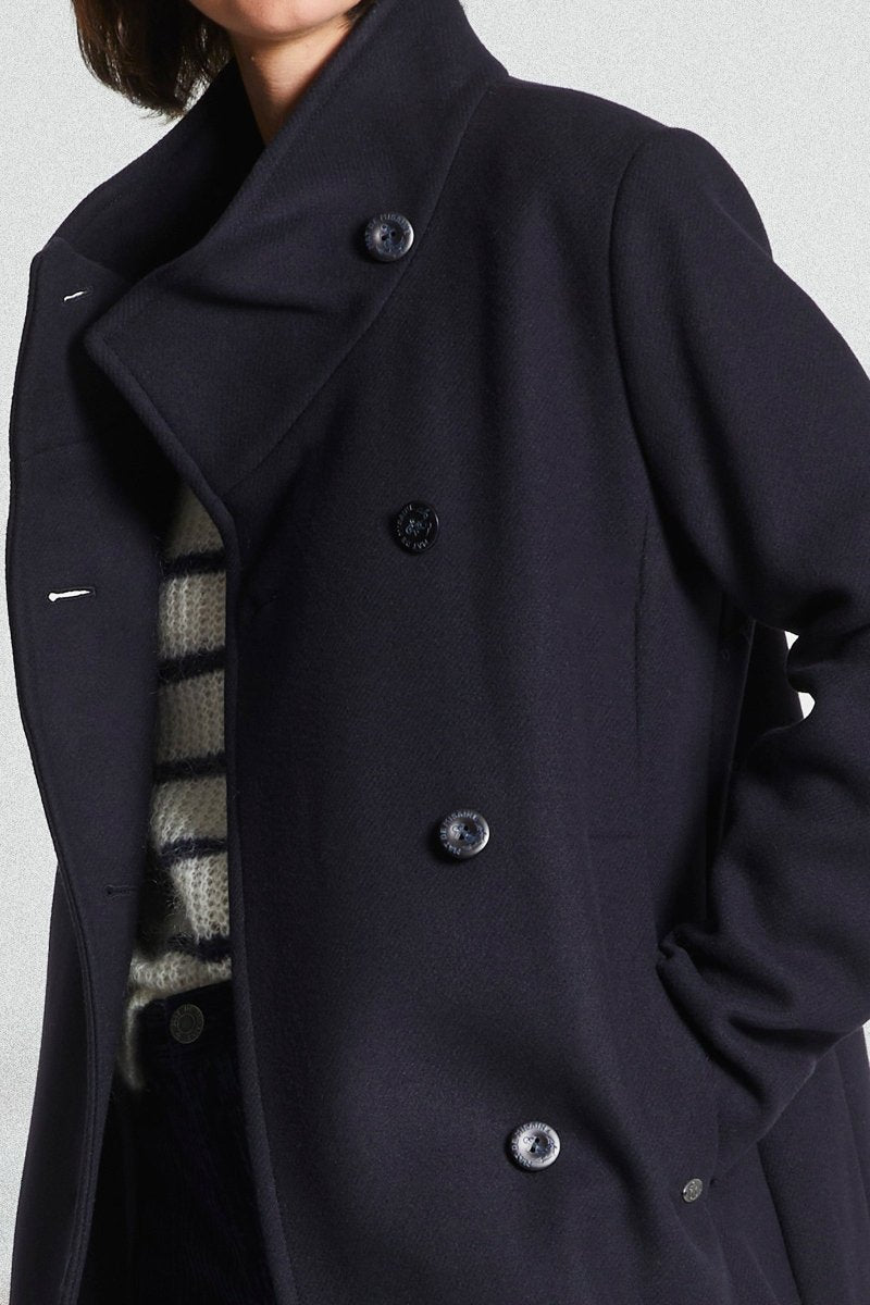 Manteau court en drap de laine FAMO - Mat de Misaine