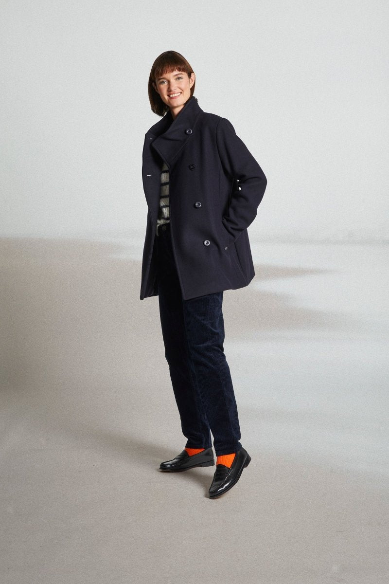 Manteau court en drap de laine FAMO - Mat de Misaine