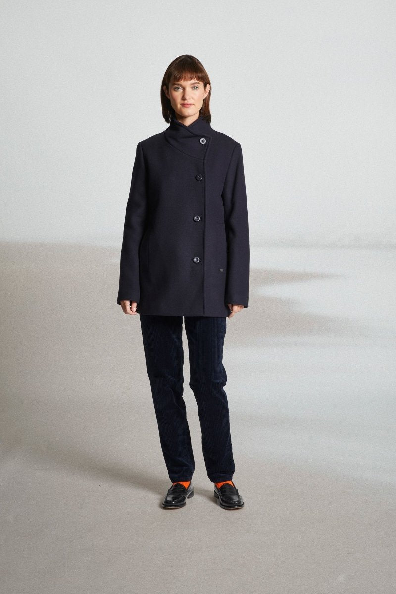 Manteau court en drap de laine FAMO - Mat de Misaine