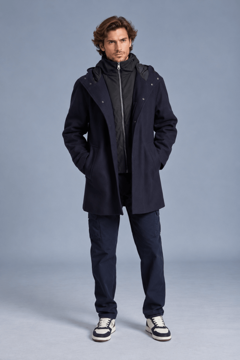 Manteau long à capuche HALARIS - Mat de Misaine