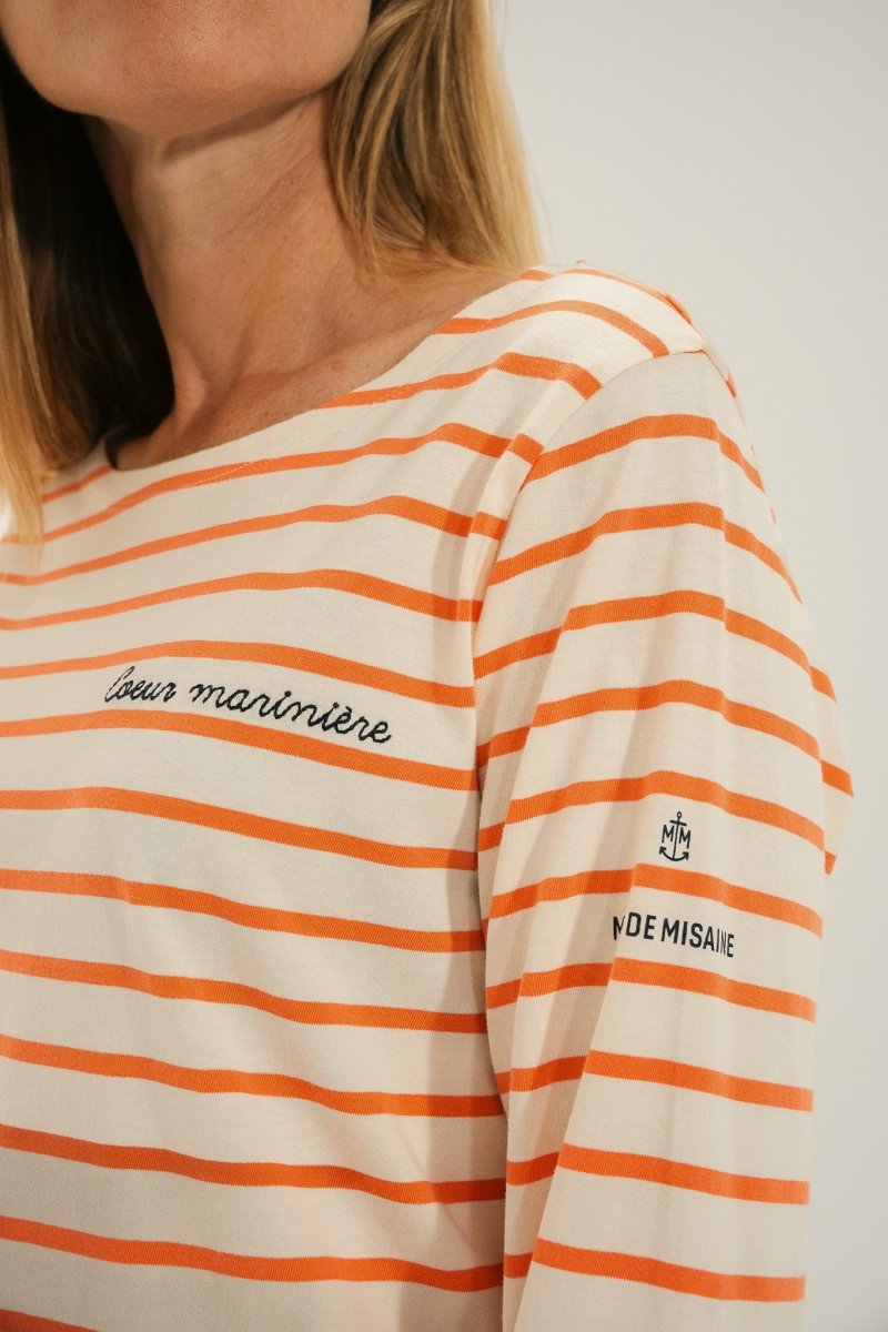 Marinière broderie cœur VENTEST - Mat de Misaine