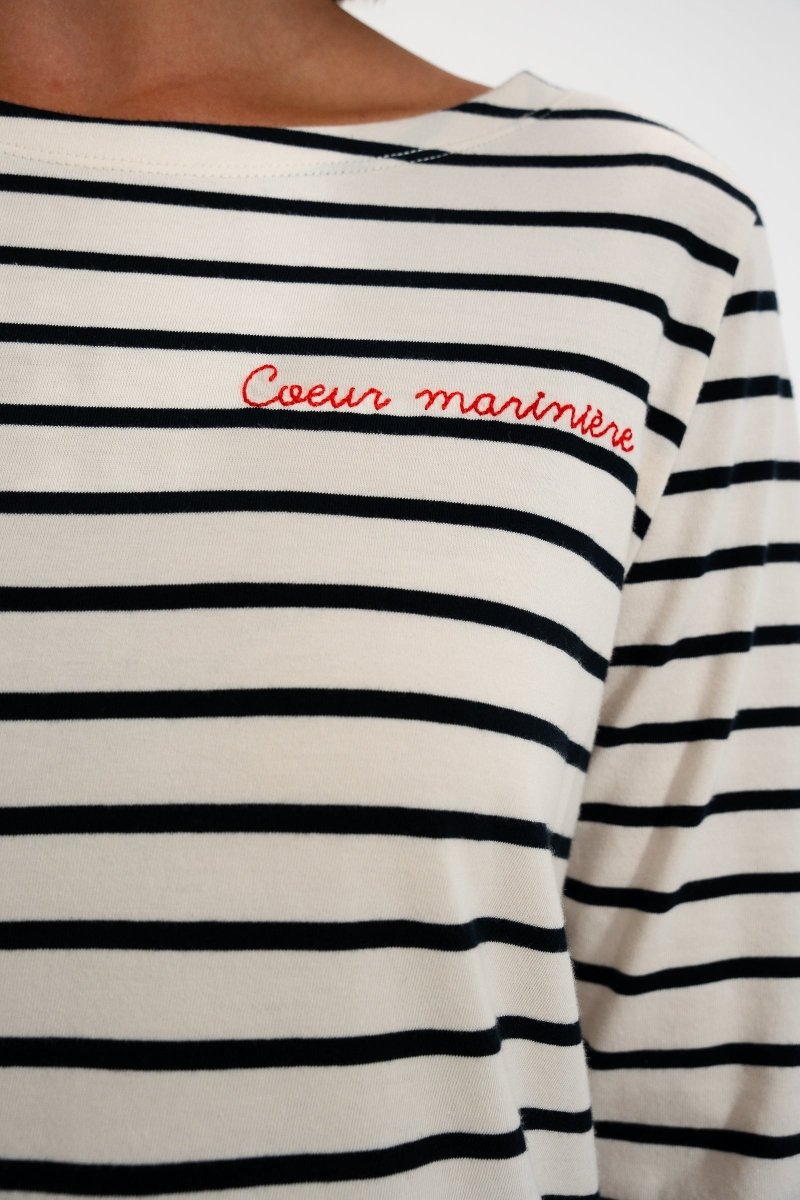 Marinière broderie cœur VENTEST - Mat de Misaine