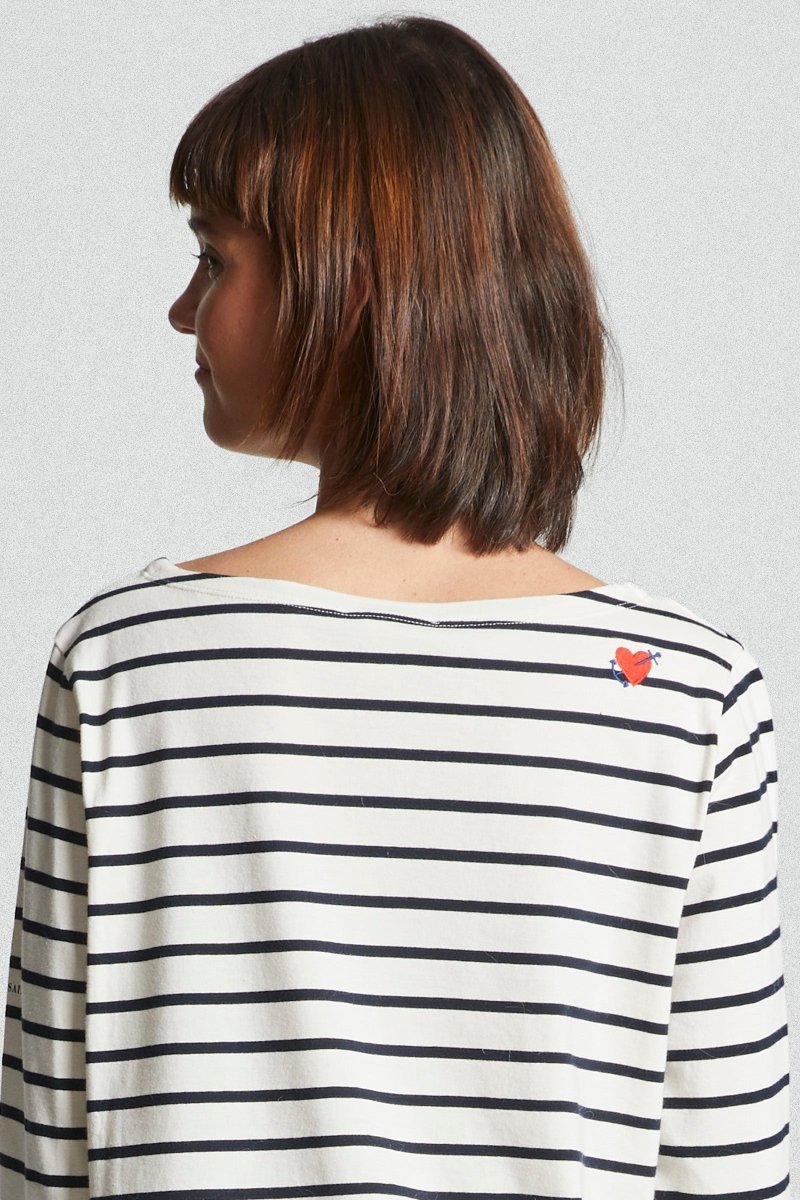 mariniere broderie coeur VENTEST - Mat de Misaine