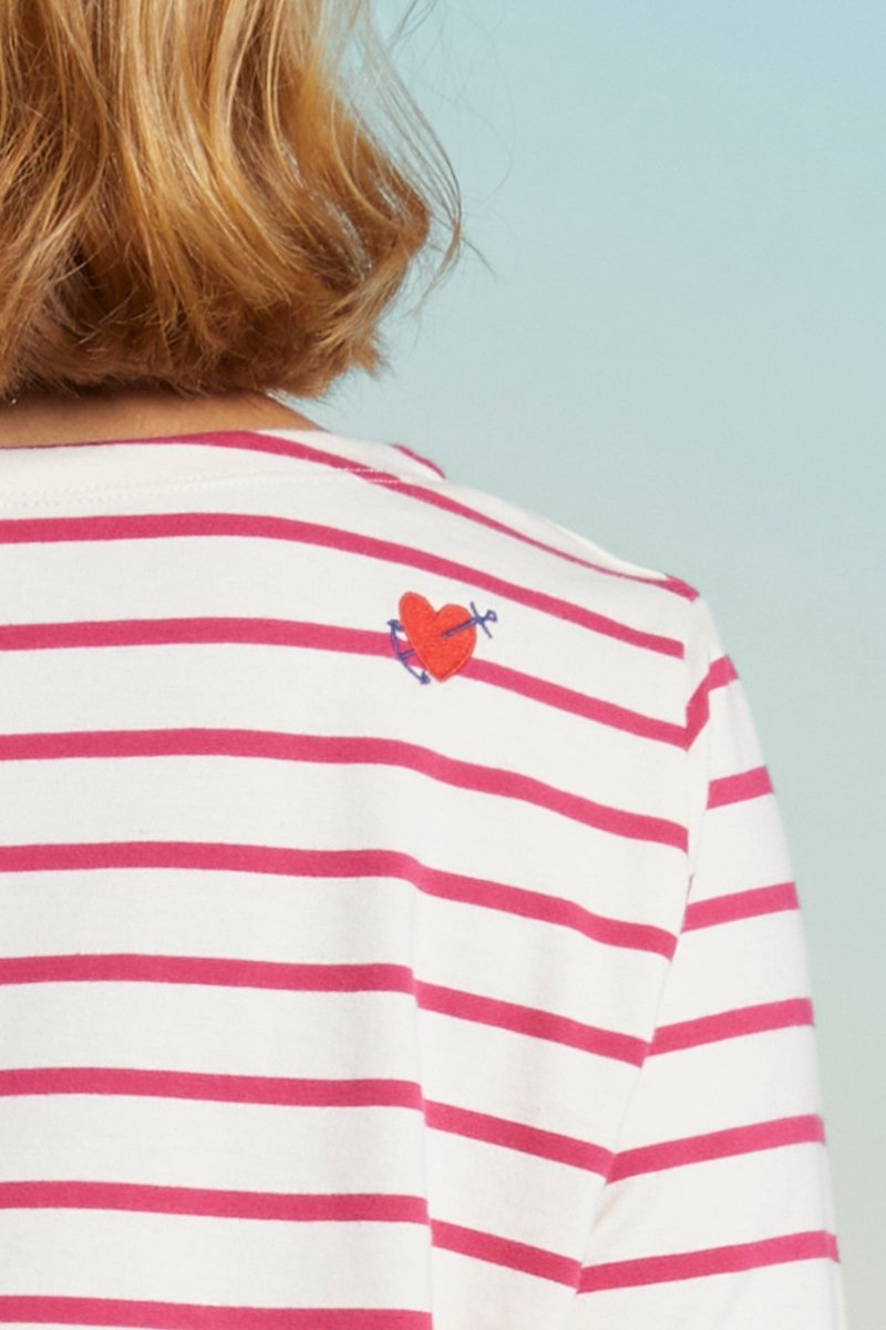 Marinière broderie cœur VENTEST - Mat de Misaine
