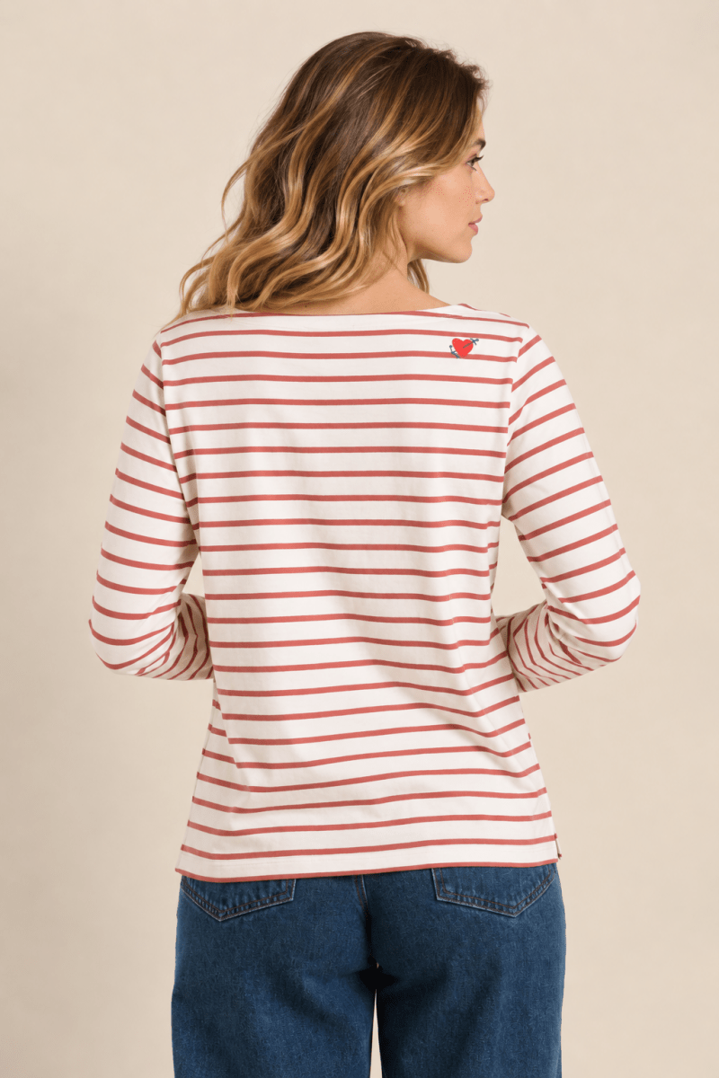 Mariniere broderie coeur VENTEST - Mat de Misaine