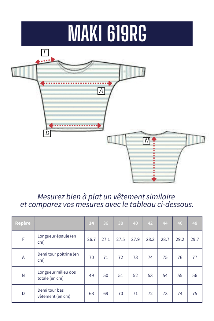 Marinière MAKI - Mat de Misaine