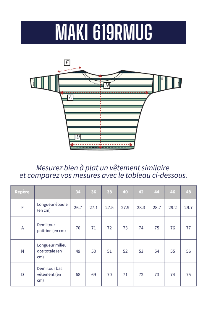 Marinière multicolore MAKI - Mat de Misaine