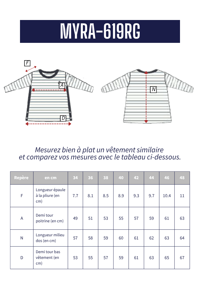 Marinière MYRA - Mat de Misaine