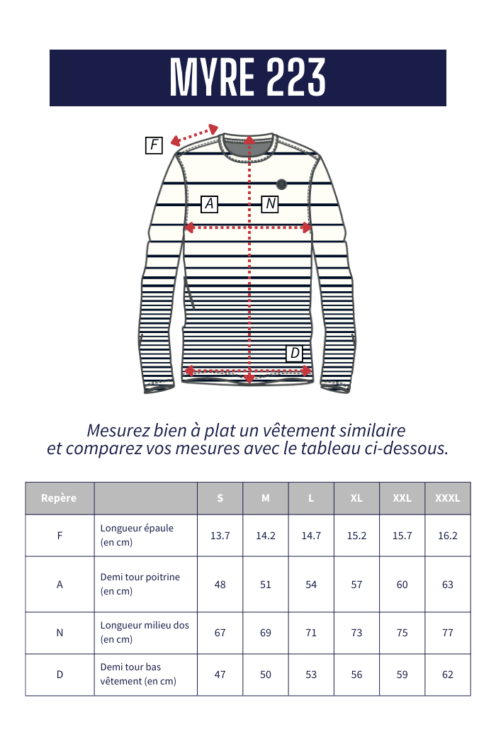 Marinière rayures illusion MYRE - Mat de Misaine