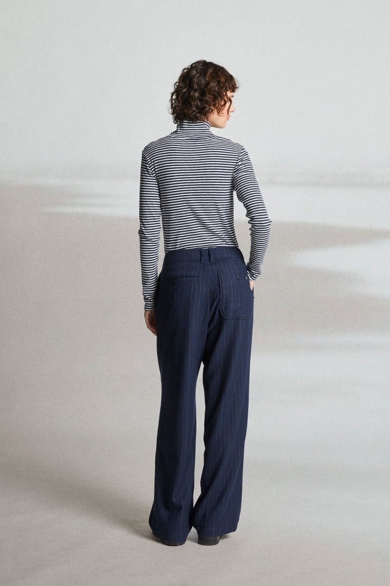 Pantalon à fines rayures PECHEUR - Mat de Misaine