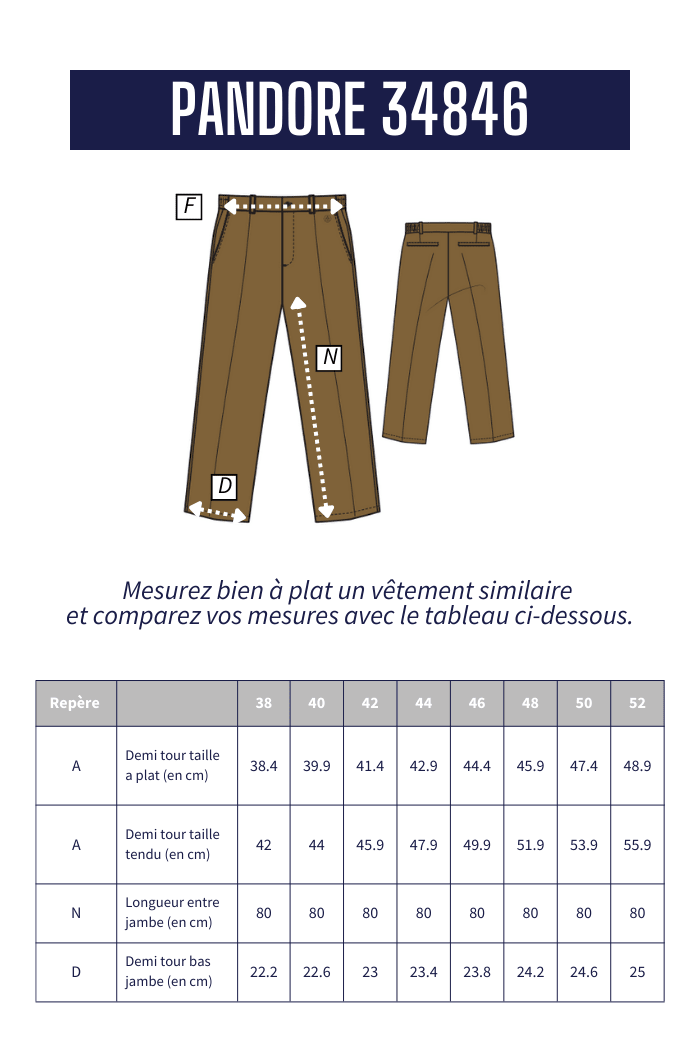 Pantalon à pinces PANDORE - Mat de Misaine