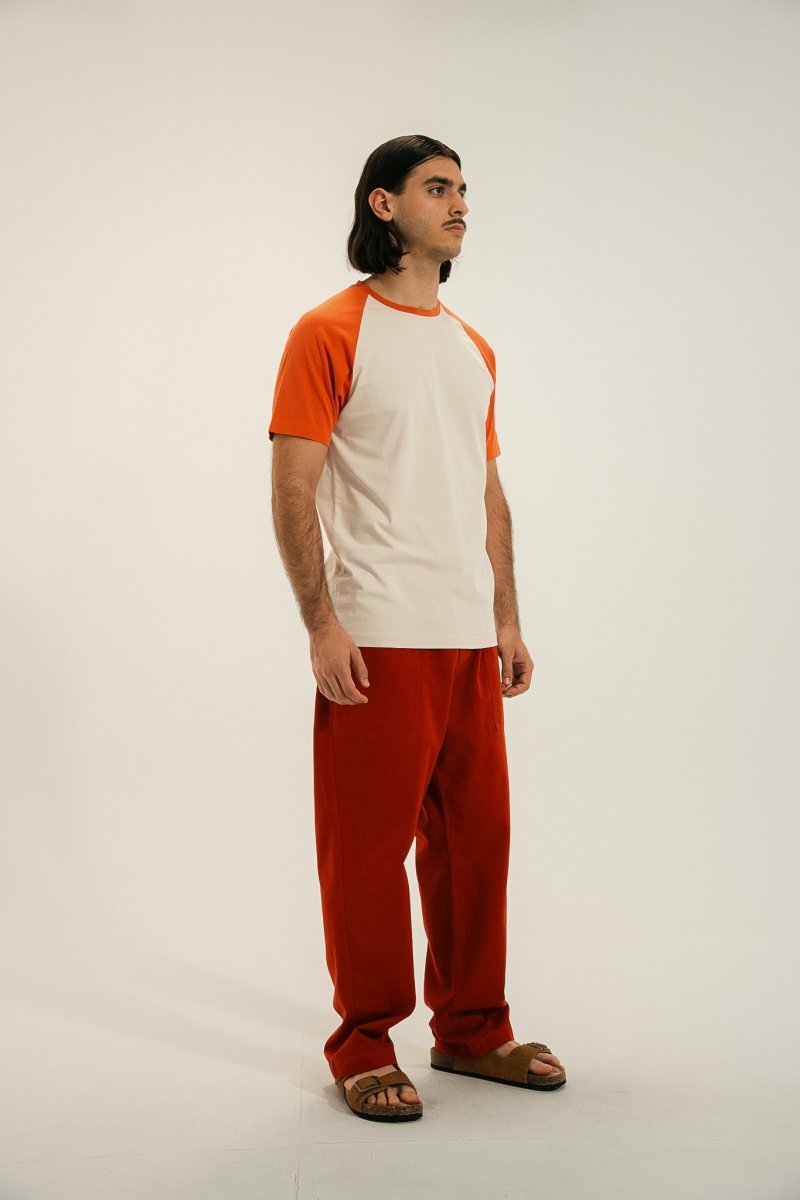 Pantalon ample à chevron PECTEN - Mat de Misaine