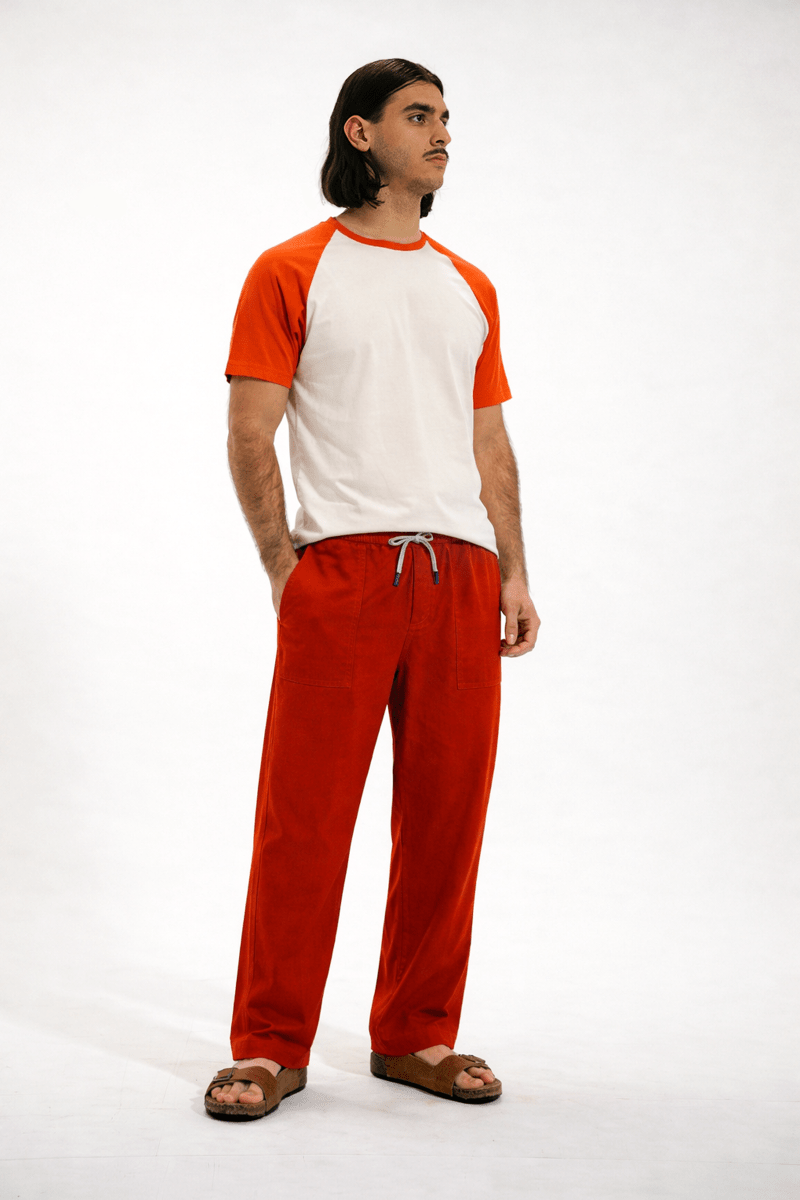 Pantalon ample à chevron PECTEN - Mat de Misaine