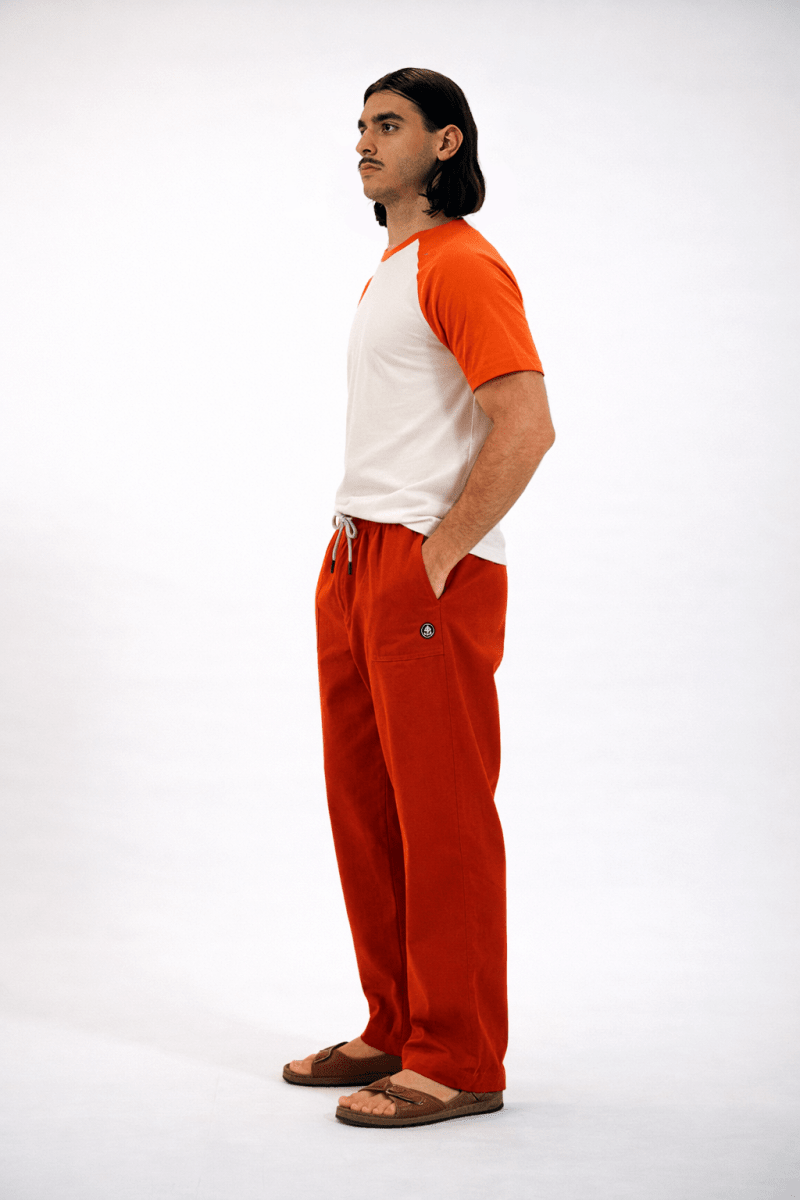 Pantalon ample à chevron PECTEN - Mat de Misaine