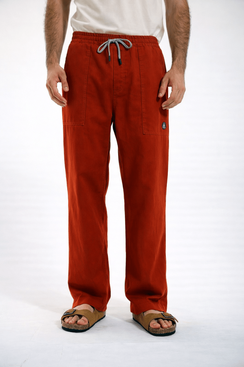 Pantalon ample à chevron PECTEN - Mat de Misaine