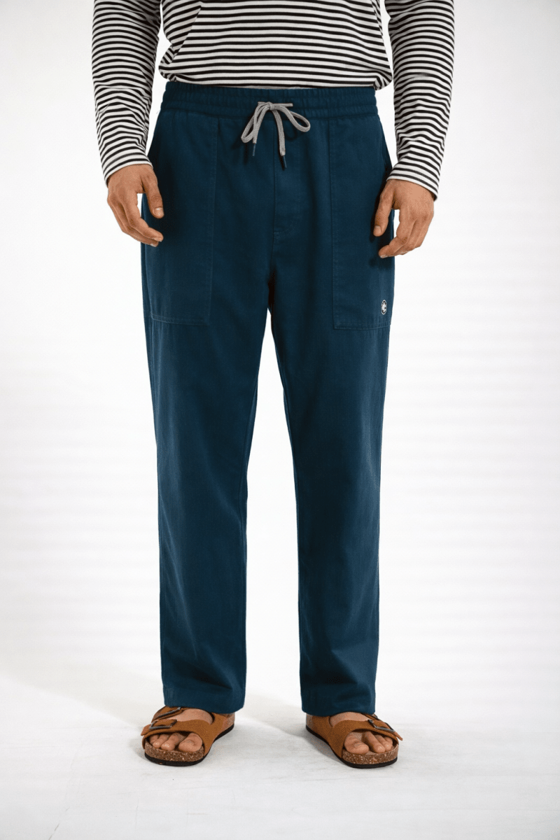 Pantalon ample à chevron PECTEN - Mat de Misaine