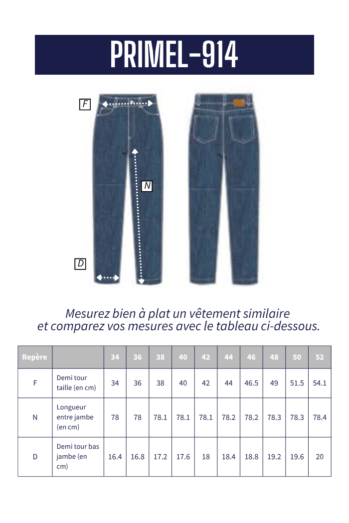 Pantalon denim PRIMEL - Mat de Misaine