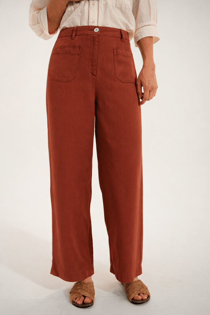 Pantalon droit en lyocell PANAMA - Mat de Misaine