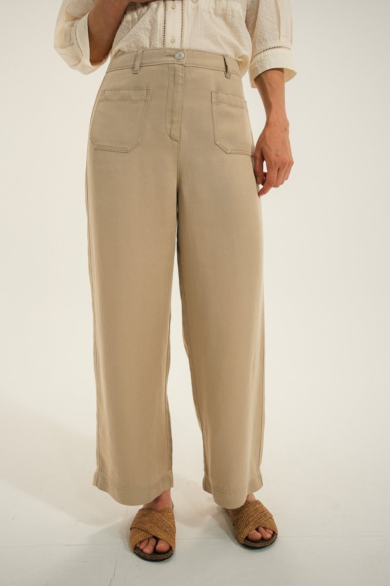 Pantalon droit en lyocelle PANAMA - Mat de Misaine