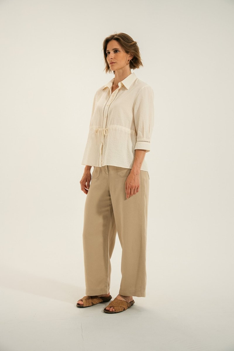 Pantalon droit en lyocelle PANAMA - Mat de Misaine