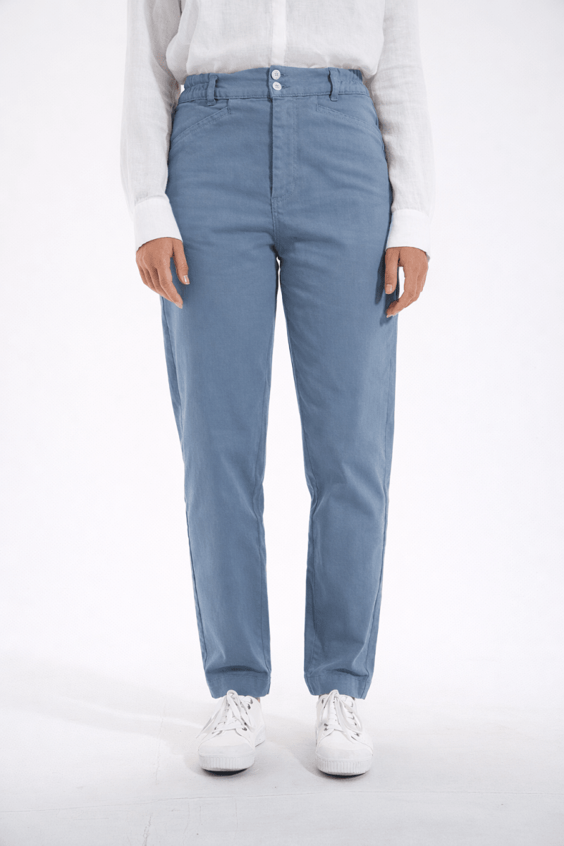 Pantalon élastiqué en coton PONTY - Mat de Misaine