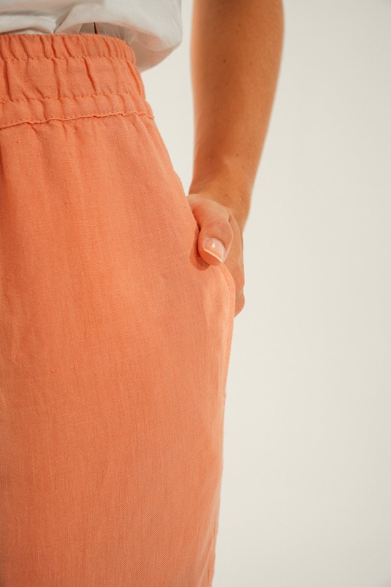 Pantalon élastiqué en lin PARIS - Mat de Misaine