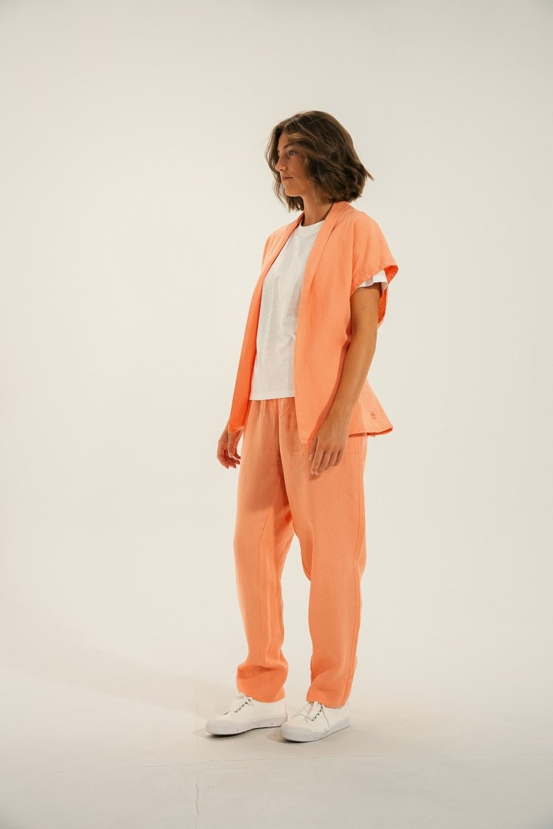 Pantalon élastiqué en lin PARIS - Mat de Misaine