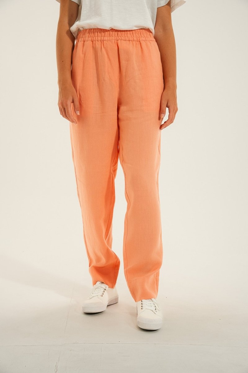 Pantalon élastiqué en lin PARIS - Mat de Misaine