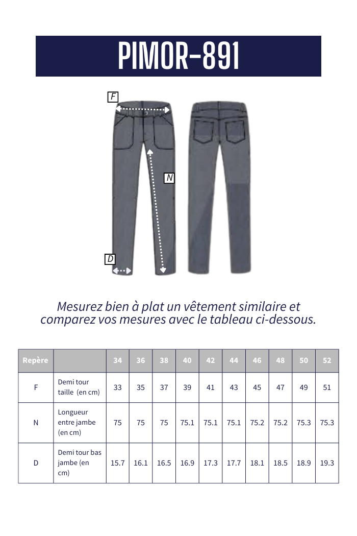 Pantalon en denim PIMOR - Mat de Misaine