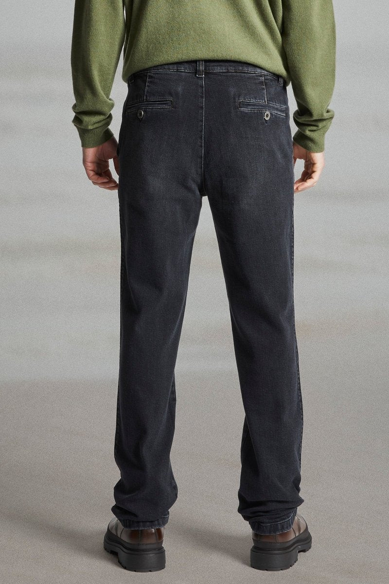 Pantalon en jeans taille élastiquée TRANSAT - Mat de Misaine