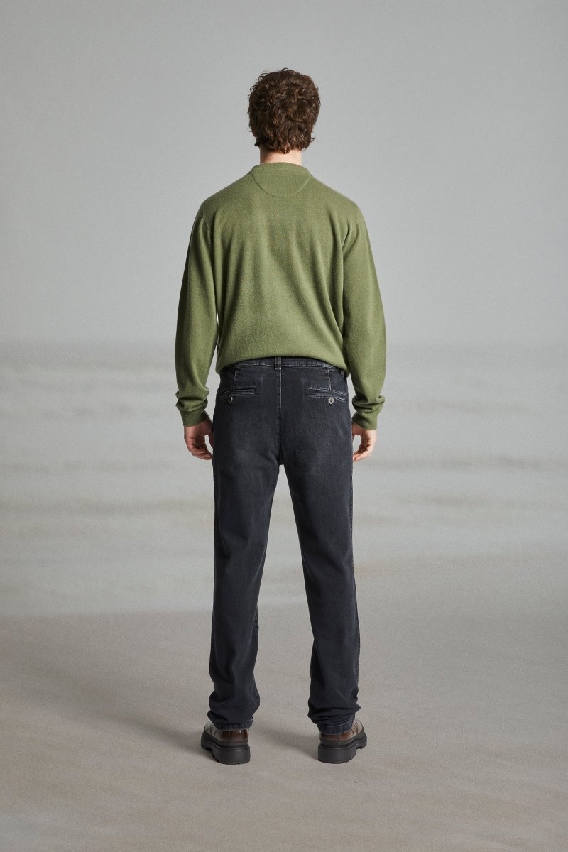 Pantalon en jeans taille élastiquée TRANSAT - Mat de Misaine