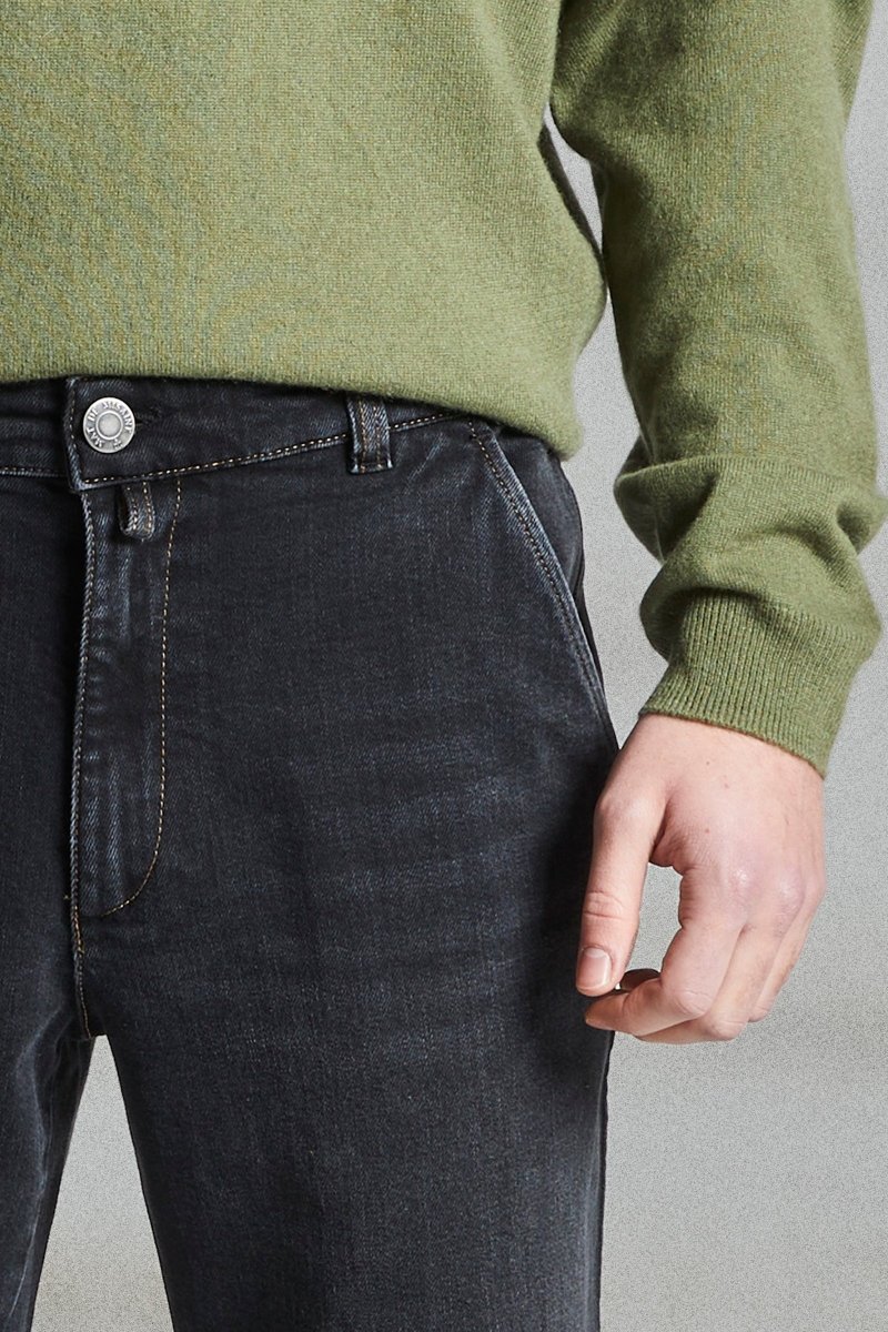 Pantalon en jeans taille élastiquée TRANSAT - Mat de Misaine