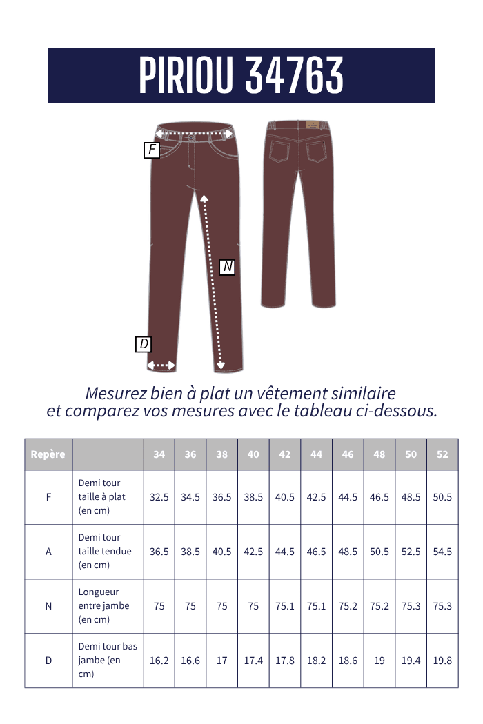 Pantalon en satin PIRIOU - Mat de Misaine