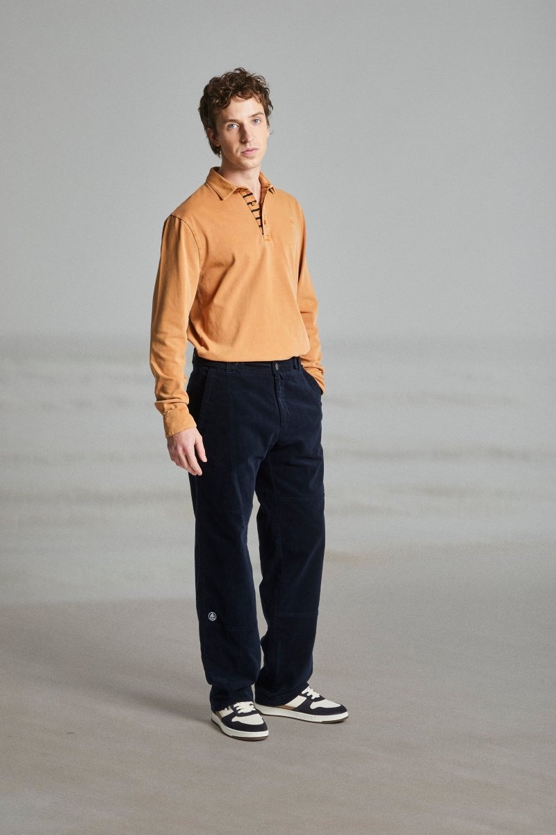 Pantalon en velours avec découpe de renfort PAUZOK - Mat de Misaine