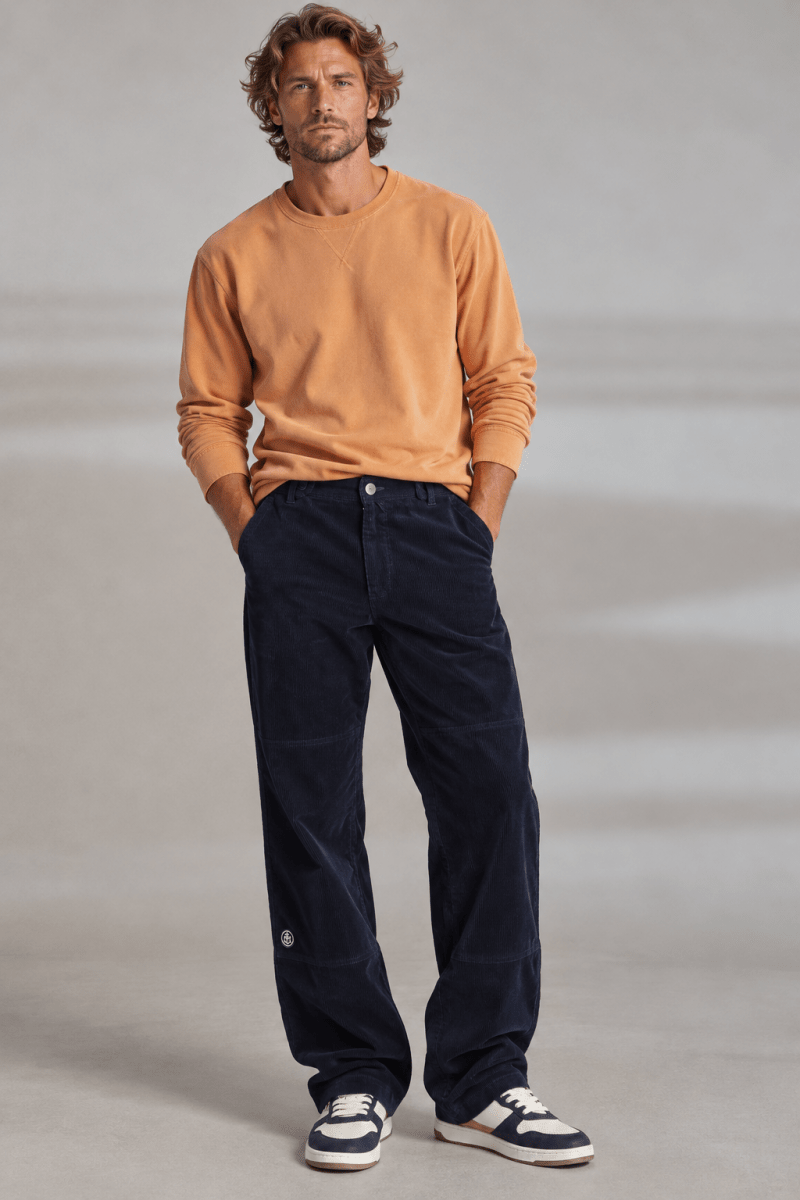 Pantalon en velours avec découpe de renfort PAUZOK - Mat de Misaine