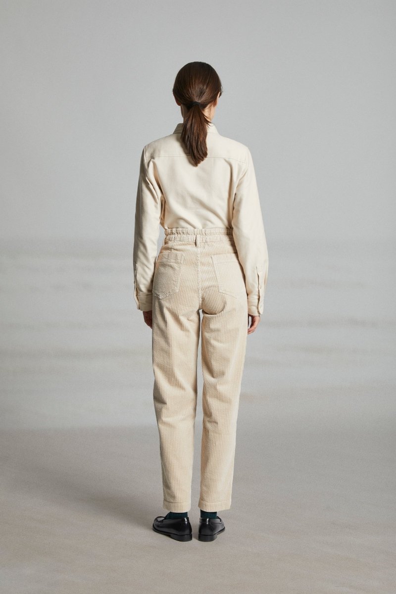 Pantalon en velours jambe arrondie PRONY - Mat de Misaine