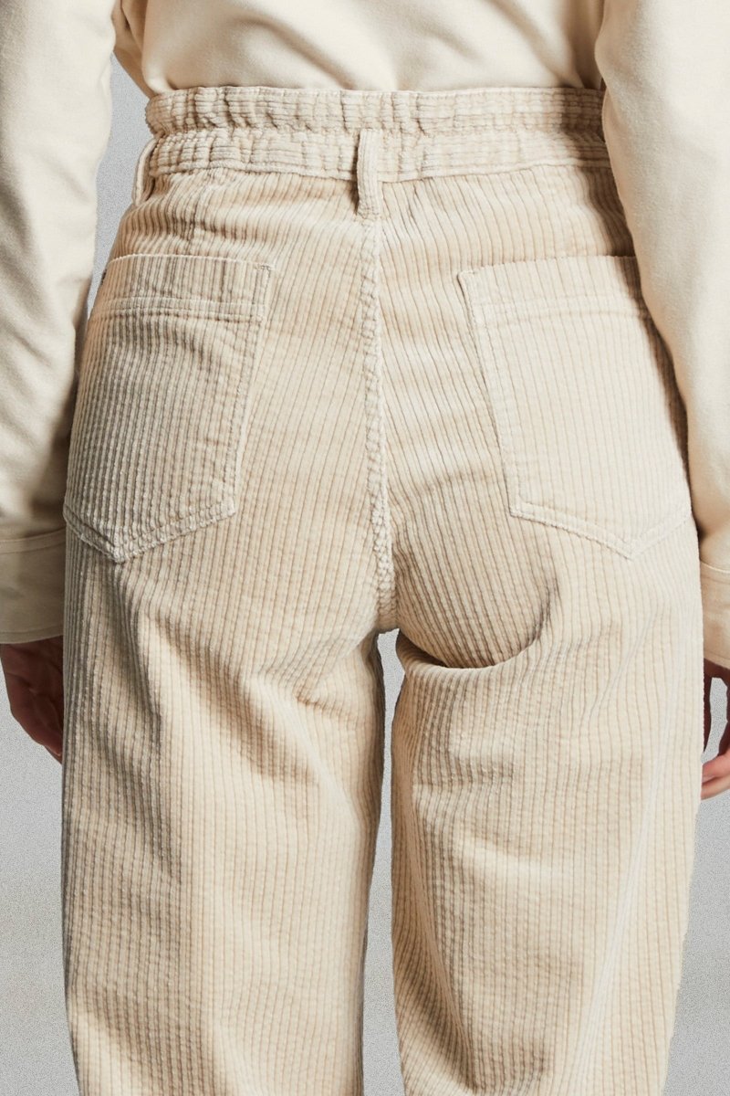 Pantalon en velours jambe arrondie PRONY - Mat de Misaine