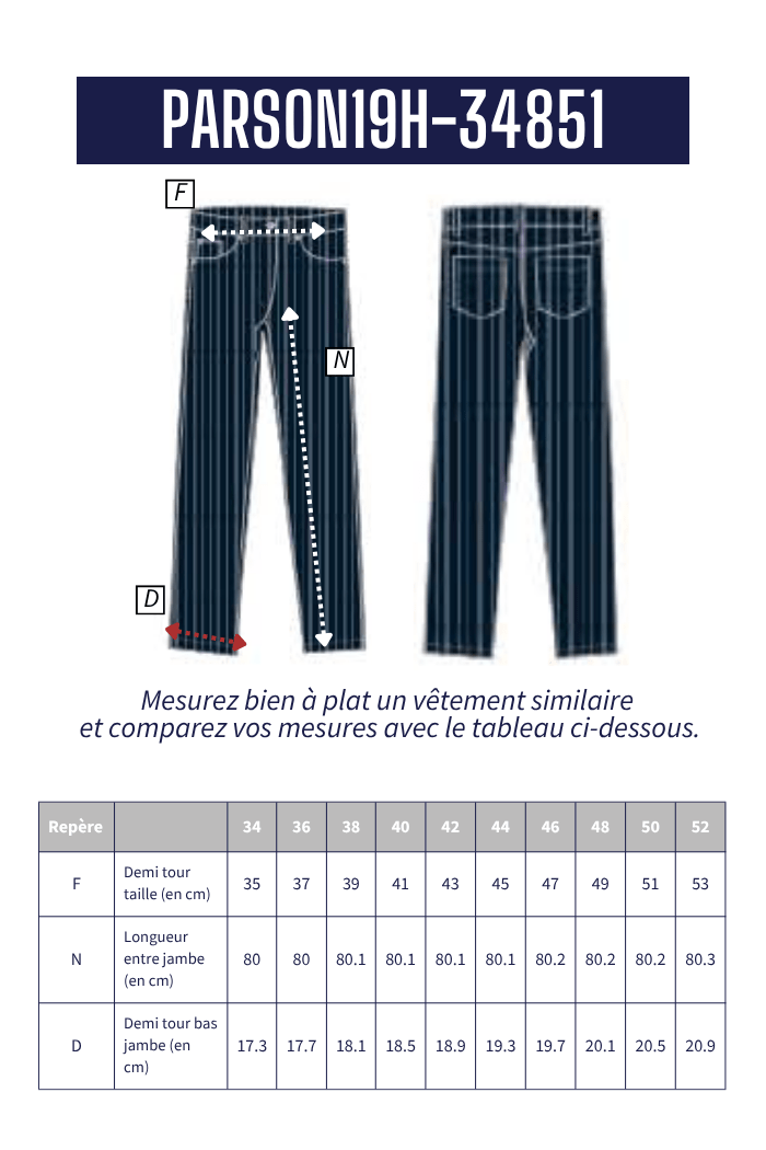 Pantalon en velours PARSON - Mat de Misaine