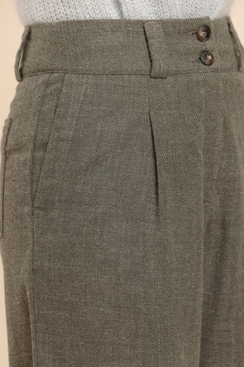 pantalon femme coton/laine - Mat de Misaine