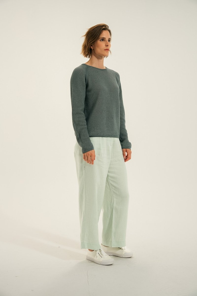 Pantalon large en lin PYLOS - Mat de Misaine